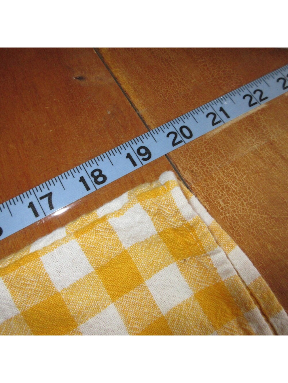 Old Navy Gingham Jumpsuit Yellow White Wide Leg Cottagecore Coastal Sz XL - Picture 7 of 9